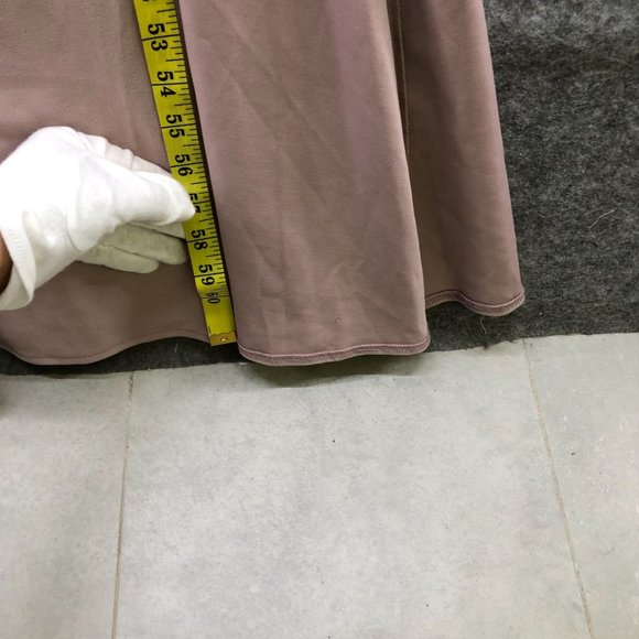 NWT Maniju Dress Split Side Leg Mauve Embroidered Crochet Side Sweetheart Sz M - Picture 11 of 12